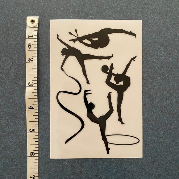 Rhythmic gymnastics stickers, 11 sets, for gift bags / team gifts / room decor - Picture 2 of 7